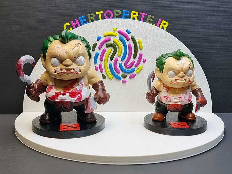 فنکو پاپ پادج 10 سانتی متری و 8 سانتی متری کنار هم