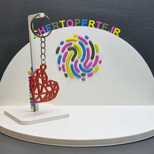 جا کلیدی قلب قرمز بزرگ