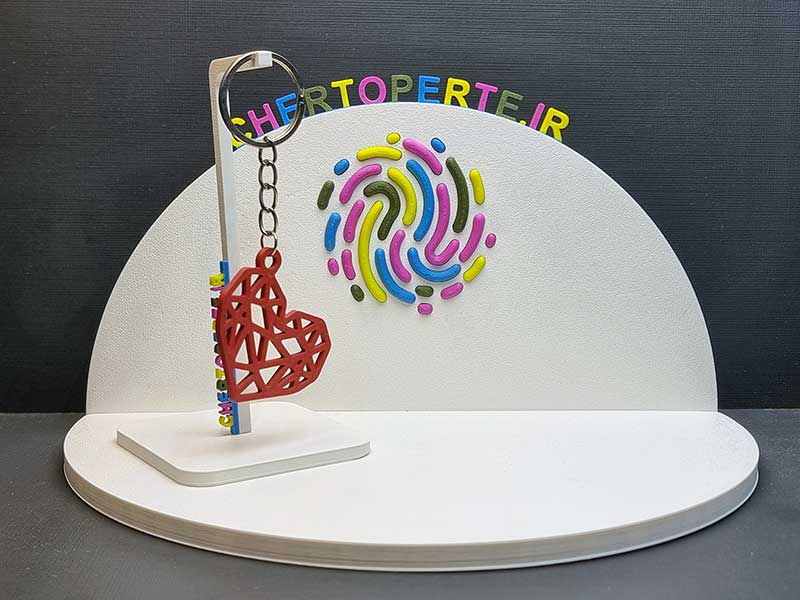 جا کلیدی قلب قرمز بزرگ